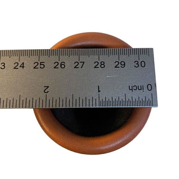 Native American Signed Clay Redware Pottery 7" Vase Hand Painted Glazed - Picture 6 of 8